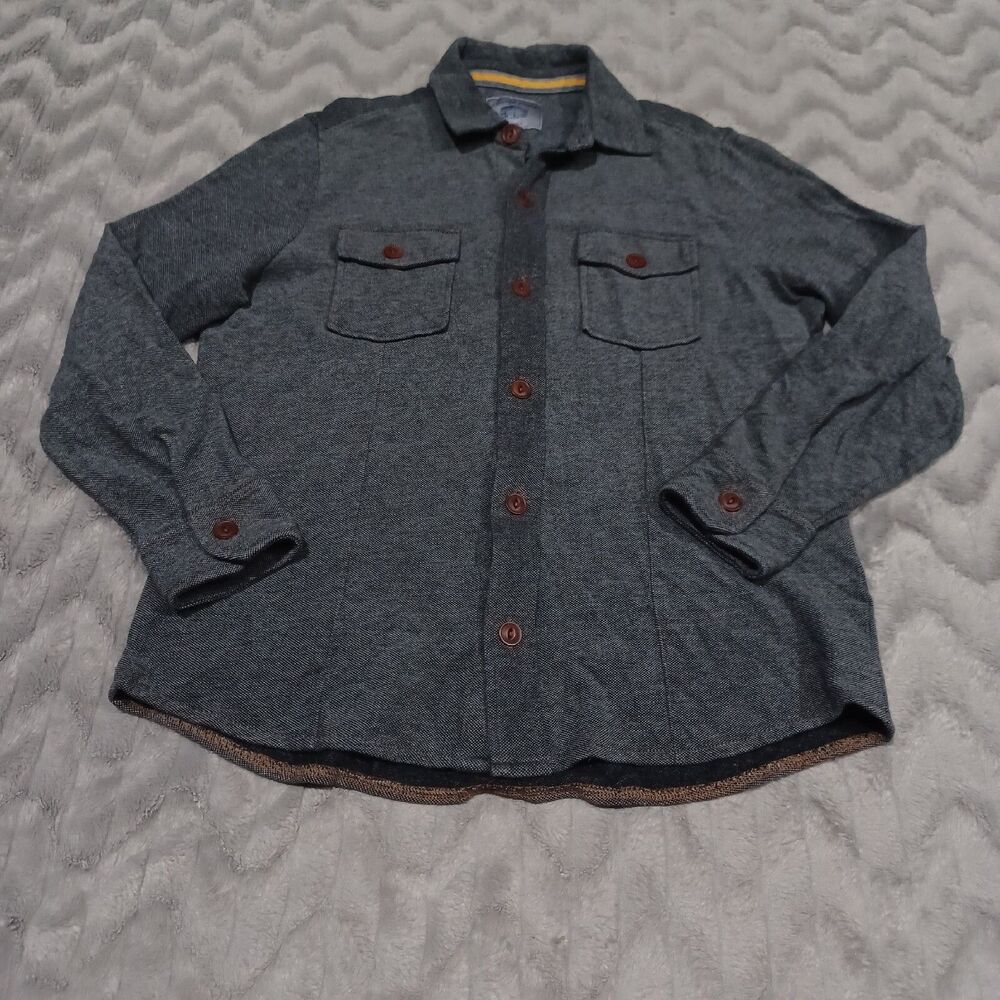 Cooper Jones Mens Size M Gray Long Sleeve Button Up Shirt